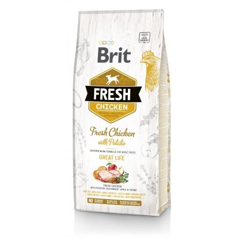 Корм сухий Brit Fresh Chicken/Potato Adult для дорослих собак всіх порід з куркою та картоплею 12 кг 1111153741 фото