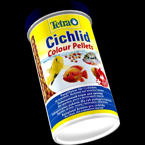 Корм Tetra Cichlid Colour для всіх цихлід, для яскравості забарвлення, 500 мл (гранули) 1111132078 фото