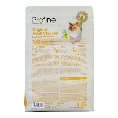 Корм сухий Profine Cat Original Adult для дорослих котів усіх порід з куркою та рисом 2 кг 1111145726 фото