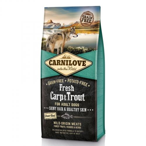 Корм сухий Carnilove Fresh Carp and Trout for Adult dogs для дорослих собак усіх порід з коропом та фореллю 12 кг 1111153666 фото