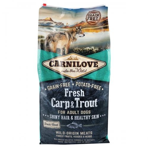 Корм сухий Carnilove Fresh Carp and Trout for Adult dogs для дорослих собак усіх порід з коропом та фореллю 12 кг 1111153666 фото