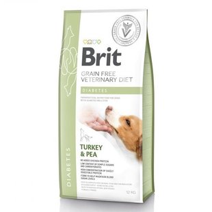 Корм сухий Brit Grain Free VetDiet Dog Diabetes для собак з цукровим діабетом з індичкою та горохом 12 кг 1111151943 фото