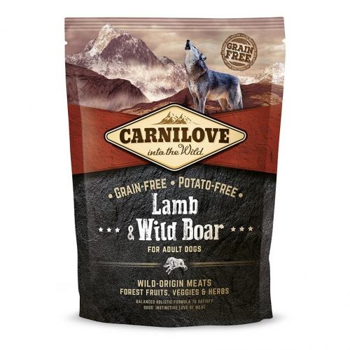 Сухий корм Carnilove Lamb & Wild Boar для дорослих собак всіх порід, ягня та кабан, 1,5 кг 1111145078 фото