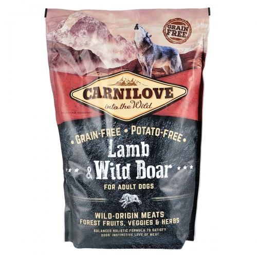 Сухий корм Carnilove Lamb & Wild Boar для дорослих собак всіх порід, ягня та кабан, 1,5 кг 1111145078 фото