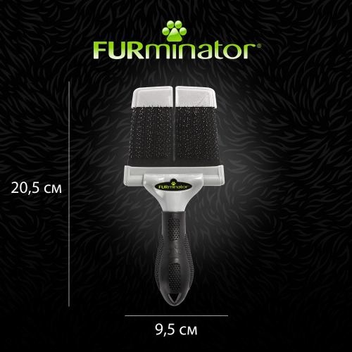 Щітка-пуходерка FURminator для котів і собак, жорстка 1111170987 фото