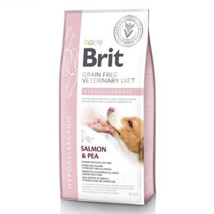 Корм сухий Brit Grain Free VetDiet Dog Hypoallergenic для собак з харчовою алергією з лососем горохом і гречкою 12 кг 1111151949 фото