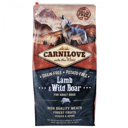 Корм сухий Carnilove Adult Lamb and Wild Boar для дорослих собак усіх порід з ягнятиною та диким кабаном 12 кг 1111145079 фото