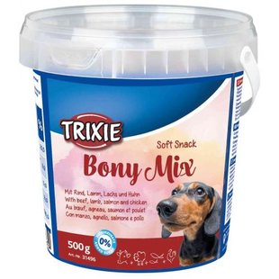 Вітамінізовані ласощі Trixie Bony Mix для собак, асорті, 500 г 1111129070 фото