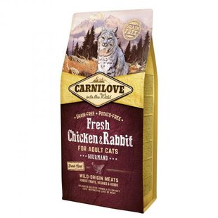 Корм сухий Carnilove Fresh Chicken and Rabbit for Adult cats для дорослих котів з куркою та кроликом 6 кг 1111152299 фото