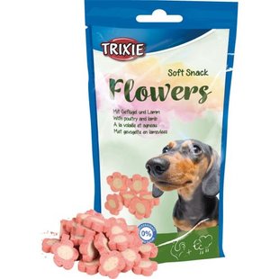 Вітамінізовані ласощі Trixie Flowers для собак, з ягням та куркою, 75 г 1111121023 фото