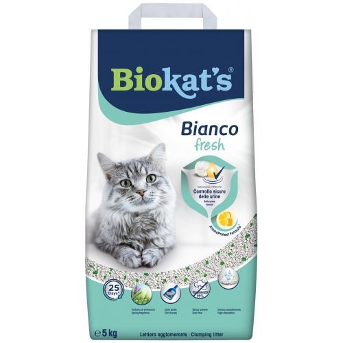 Наповнювач Biokats Bianco Fresh для котячого туалету бентонітовий, 5 кг 1111138102 фото