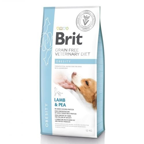 Корм сухий Brit Grain Free VetDiet Dog Obesity для собак для корекції ваги беззерновий з ягням індичкою та горохом 12 кг 1111151937 фото