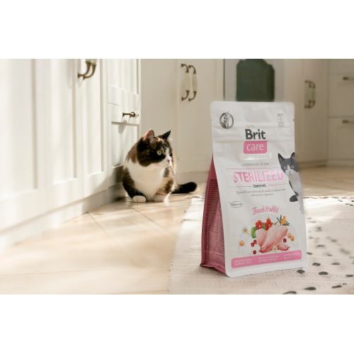 Корм сухий Brit Care Cat Grain Free Sterilized Sensitive для стерилізованих котів з чутливим травленням з кроликом 2 кг 1111162358 фото