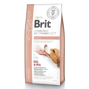 Корм сухий Brit Grain Free VetDiet Dog Renal для собак з нирковою недостатностью з яйцем горохом та гречкою 12 кг 1111151939 фото