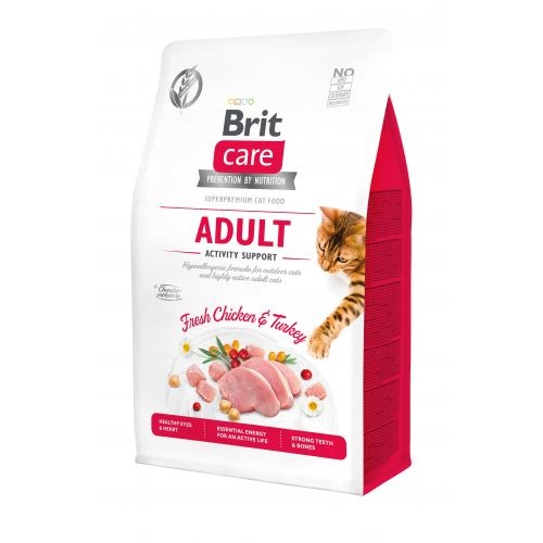 Сухий корм Brit Care Cat GF Adult Activity Support для котів, які живуть на вулиці, індичка та курка, 400 г 1111162365 фото