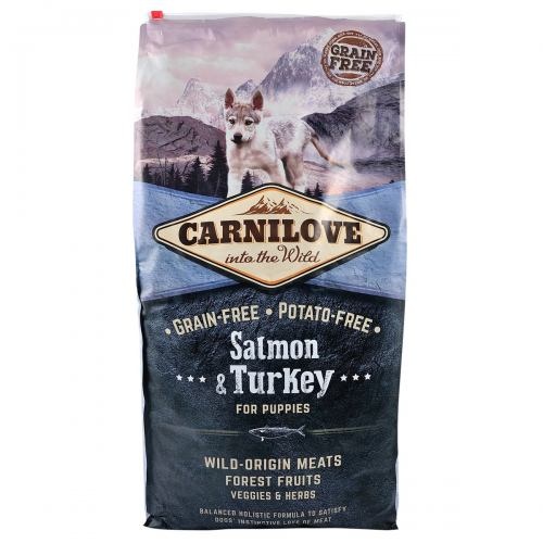 Корм сухий Carnilove Puppy Salmon and Turkey для цуценят усіх порід з лососем та індичкою 12 кг 1111145087 фото