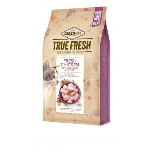 Корм сухий Carnilove True Fresh Cat Fresh Chicken для дорослих котів з куркою 4,8 кг 1111174830 фото