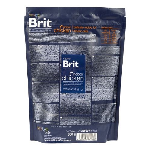 Сухий корм Brit Premium Cat by Nature Indoor для котів, які живуть у приміщенні, з куркою, 300 г 1111167464 фото