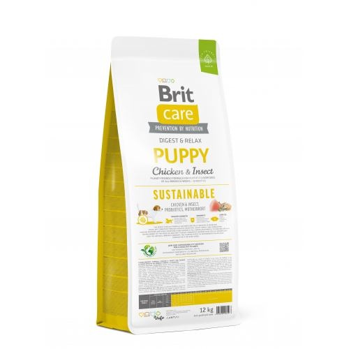 Корм сухий Brit Care Dog Sustainable Puppy для цуценят з куркою та комахами 12 кг 1111173607 фото