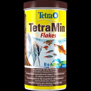 Корм Tetra Min Flakes для акваріумних рибок пластівці 200 г/ 1 л 4899 фото