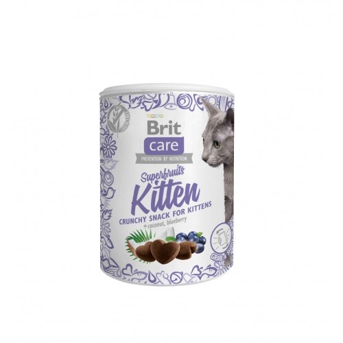 Ласощі для кошенят Brit Care Cat Snack Superfruits Kitten, курка 100 г 1111176208 фото