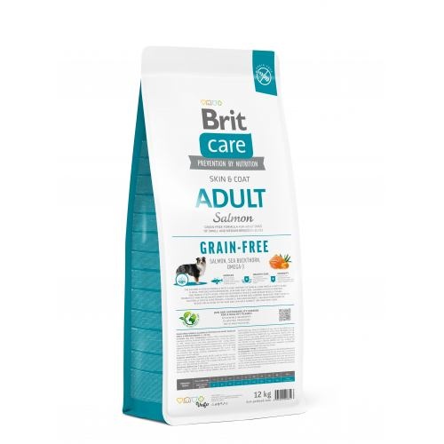 Корм сухий Brit Care Dog Grain-free Adult для дорослих собак малих і середніх порід беззерновий з лососем 12 кг 1111173379 фото