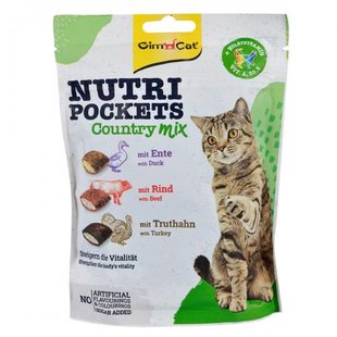 Вітамінні ласощі GimCat Nutri Pockets Кантрі мікс для котів, 150 г 1111164085 фото