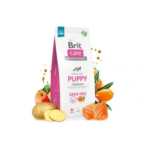 Сухий корм Brit Care Dog Grain-free Puppy для цуценят, беззерновий з лососем, 1 кг 1111173374 фото