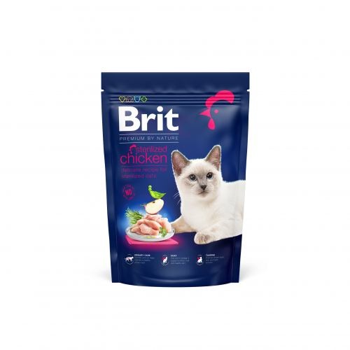 Корм сухий Brit Premium by Nature Cat Sterilised для стерилізованих котів з куркою 800 г 1111167476 фото