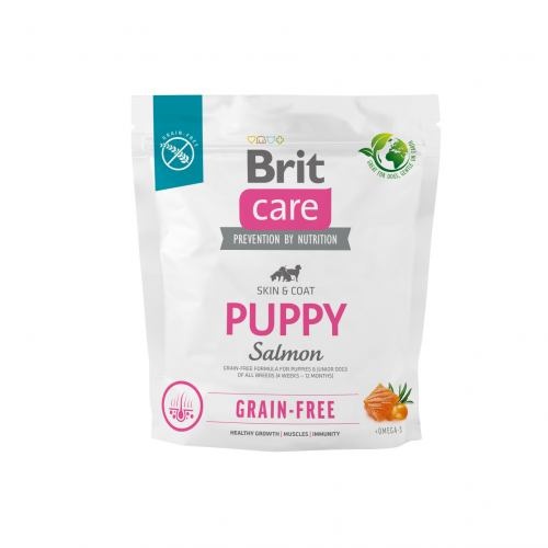 Сухий корм Brit Care Dog Grain-free Puppy для цуценят, беззерновий з лососем, 1 кг 1111173374 фото