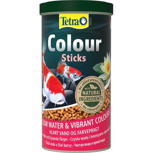 Корм Tetra Pond Colour Sticks для всіх ставкових риб, для яскравості забарвлення, 1 л (палички) 8323 фото