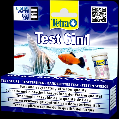 Набір тестів Tetra Test 6in1 для вимірювання параметрів води в акваріумі (індикаторні) 1111122049 фото