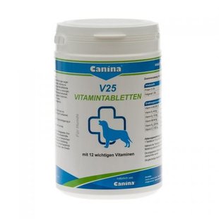 Вітамінний комплекс Canina V25 Vitamintabletten для собак 700 г 210 табл. 6414 фото