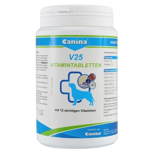 Вітамінний комплекс Canina V25 Vitamintabletten для собак 700 г 210 табл. 6414 фото