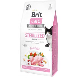 Корм сухий Brit Care Cat Grain Free Sterilized Sensitive для стерелізованих котів з чутливим травленням з кроликом 7 кг 1111162357 фото