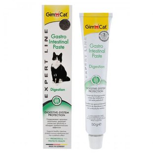 Вітаміни GimCat Expert Line Gastro Intestinal для котів, покращення травлення, 50 г 1111150088 фото