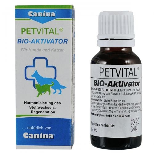 Вітаміни Canina PetVital Bio-Aktivator для собак та котів, комплекс з амінокислотами та залізом, 20 мл 1111111989 фото