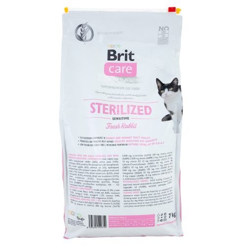 Корм сухий Brit Care Cat Grain Free Sterilized Sensitive для стерелізованих котів з чутливим травленням з кроликом 7 кг 1111162357 фото