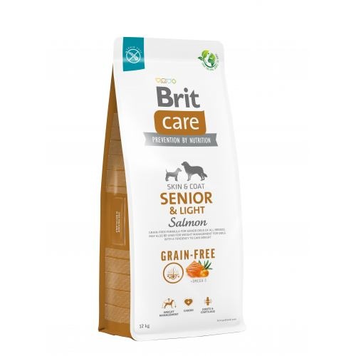 Корм сухий Brit Care Dog Grain-free Senior and Light для старіючих собак беззерновий з лососем 12 кг 1111173387 фото