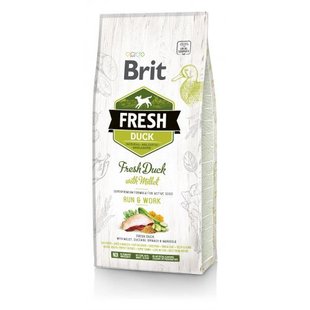 Корм сухий Brit Fresh Duck/Millet Active Run and Work для дорослих активних собак з качкою та пшоном 12 кг 1111153749 фото