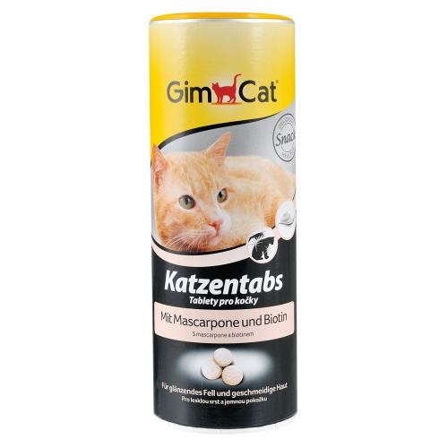 Вітаміни GimCat Katzentabs для котів, таблетки з маскарпоне та біотином, 425 г 1111133360 фото