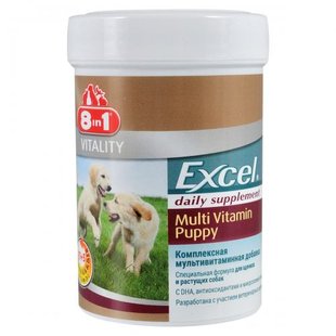 Вітаміни 8in1 Excel «Multi Vitamin Puppy» для цуценят та молодих собак, 100 шт (мультивітамін) 1111133176 фото