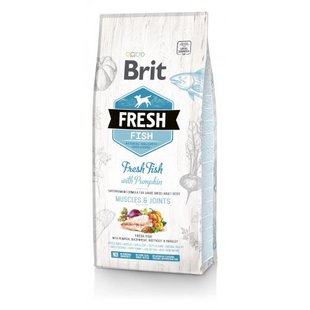 Корм сухий Brit Fresh Fish/Pumpkin Adult Large для дорослих собак великих порід для м'язів та суглобів з рибою та гарбузом 12 кг 1111153745 фото